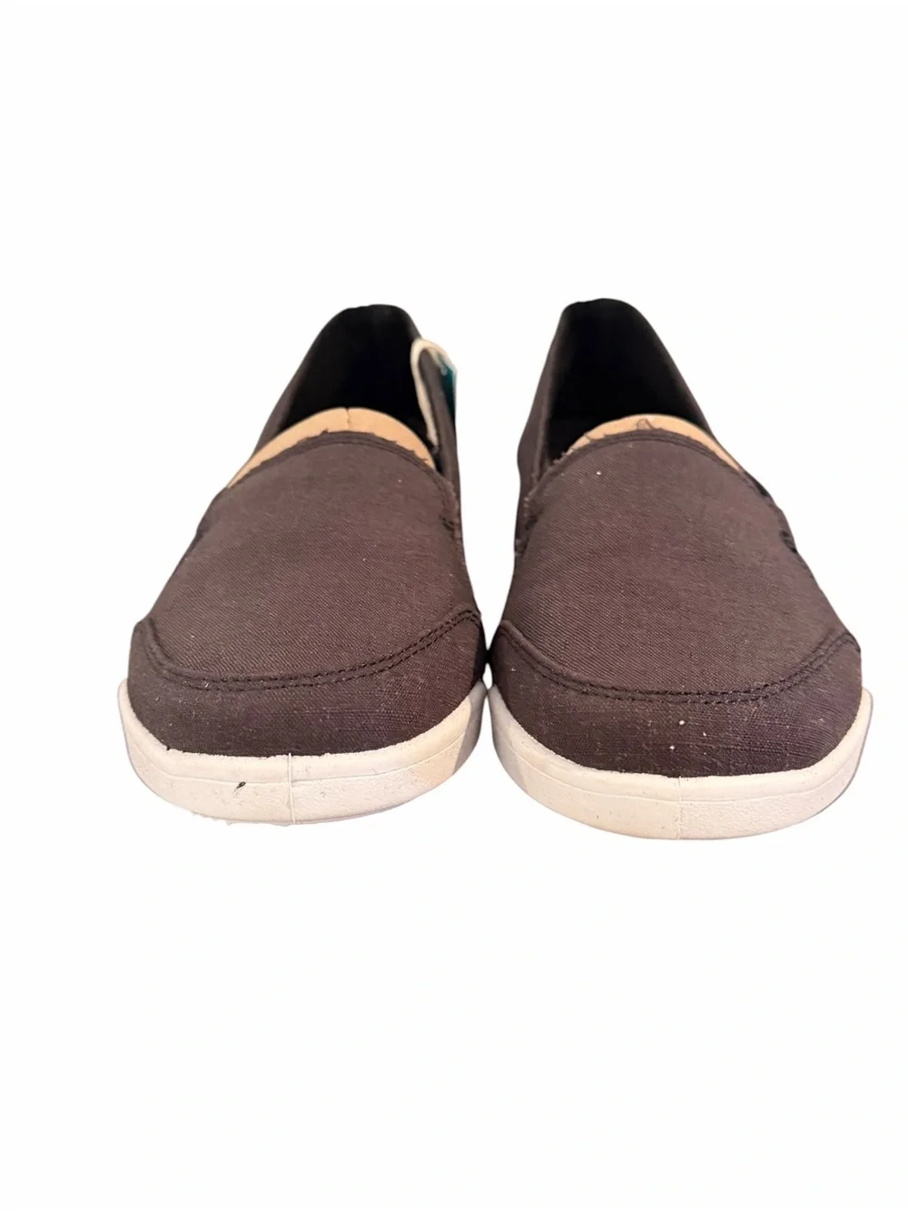 Vionic Beach Manzanita Black Canvas Slip On Comfort Shoes Size 7